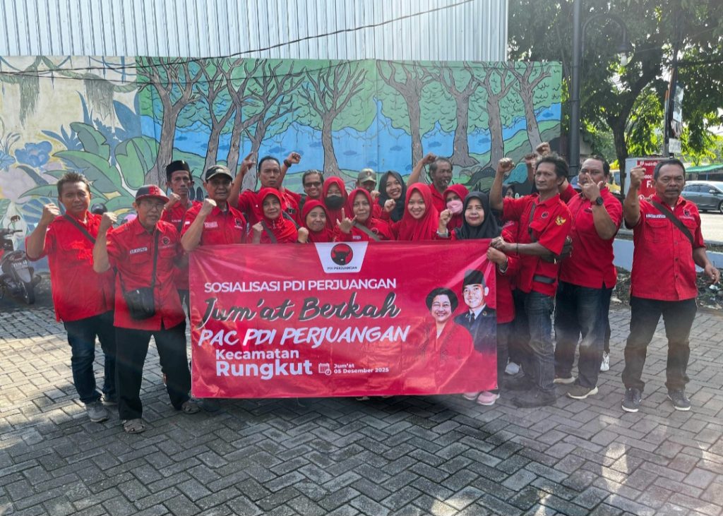 Perkuat Gerakan Kerakyatan, PDIP Rungkut Gelar Jum’at Berkah